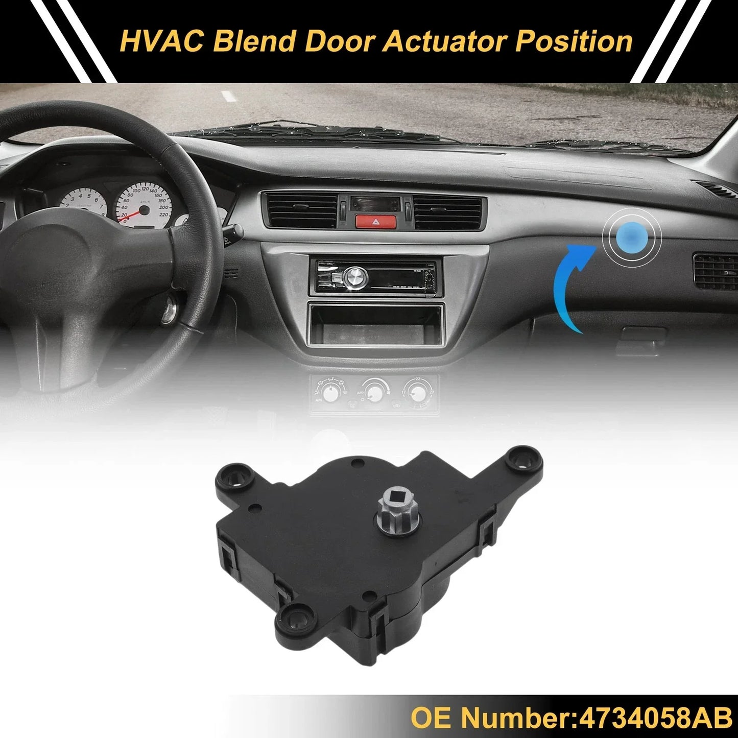 HVAC Heater Blend Door Actuator for Chrysler Grand Voyager (2000)