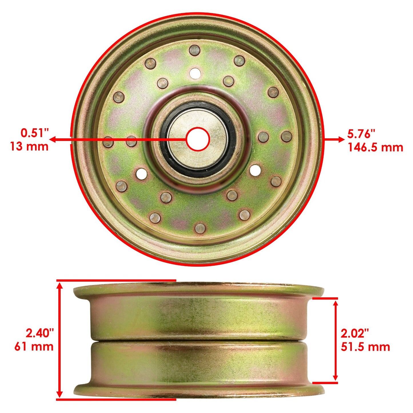 Deck Pulley Replacement for Bad Boy Outlaw XP 54 61 72 (2012–2013)