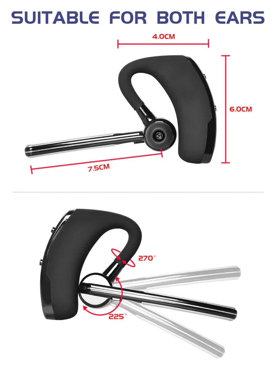 Wireless Bluetooth Headset PTT Earphone for Walkie Talkie Radio