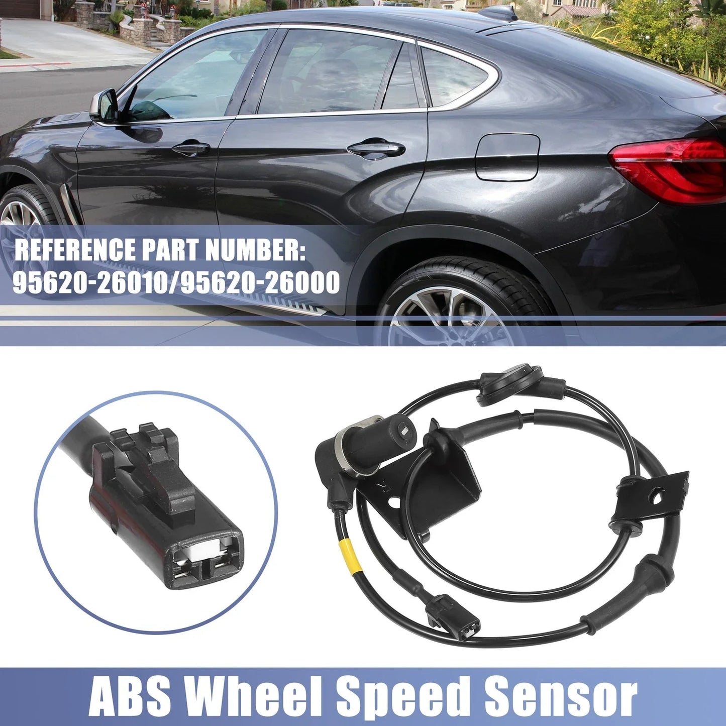 Front Right ABS Wheel Speed Sensor for Hyundai Santa Fe (2001-2006)