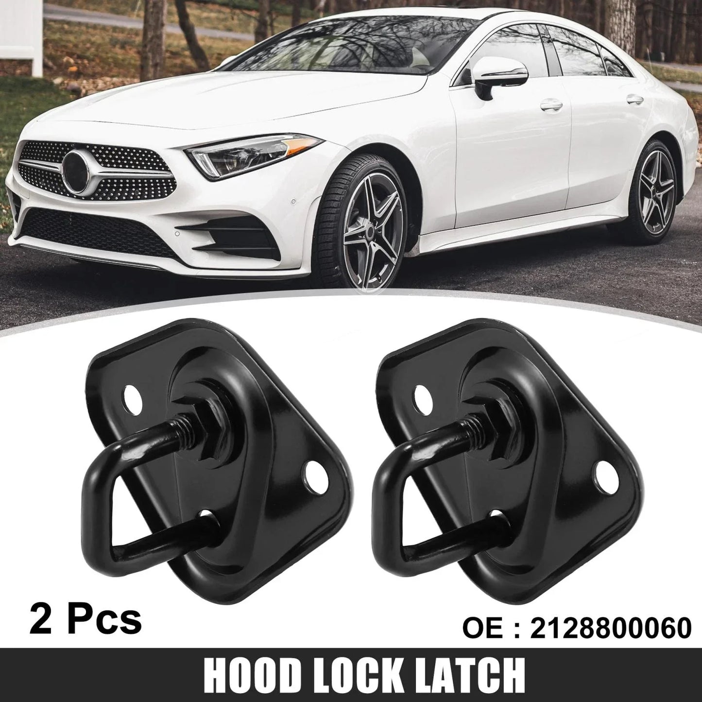 2 x Hood Lock Latch Upper for Mercedes-Benz C63 AMG C300 (2008-2017)