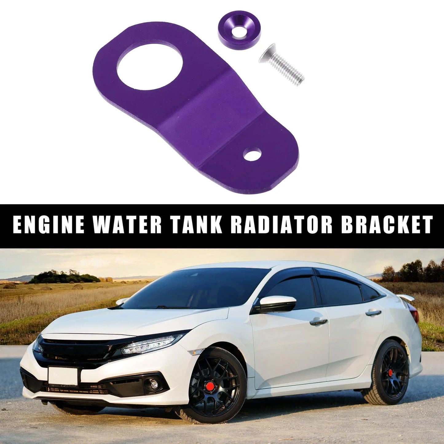 Aluminum Alloy Water Tank Radiator Bracket for Honda Civic