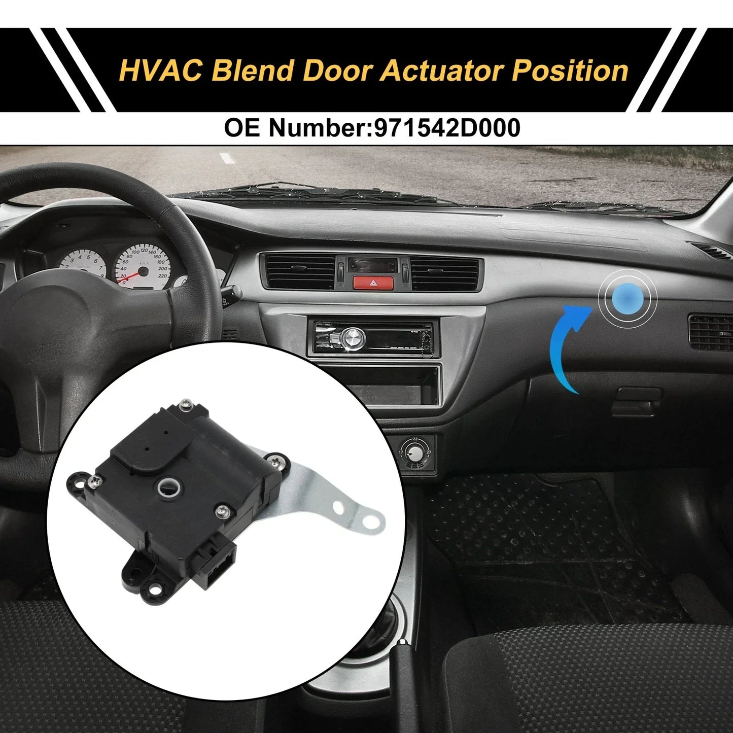 HVAC Heater Blend Door Actuator for Hyundai Elantra (2003-2006)