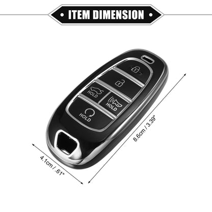 5 x Remote Keyless Key Fob Covers for Hyundai Sonata Santa Fe (2011-2023)