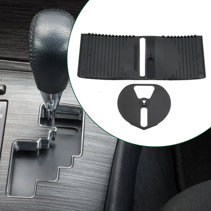 Center Console Slider Cover for Lexus IS250 (2006-2013) - Black Plastic 1 Set