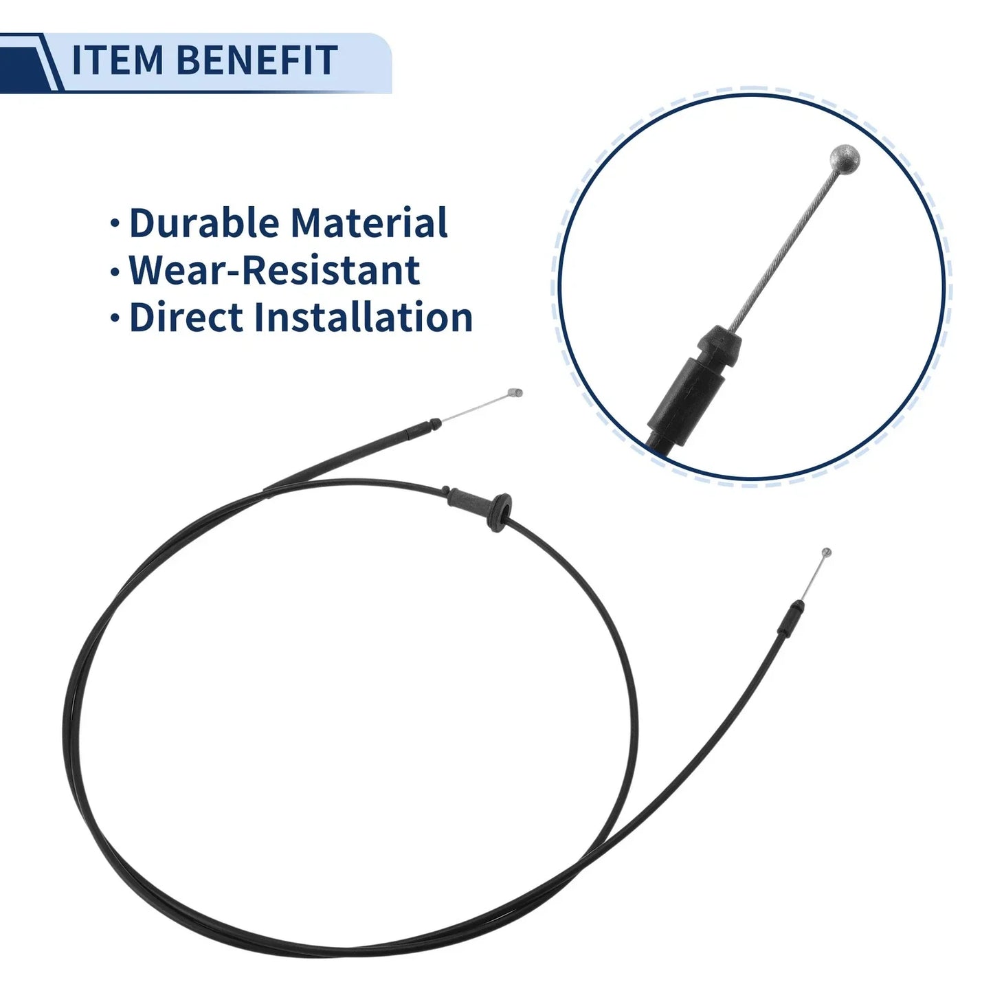 Hood Latch Release Cable for Hyundai Sonata (1999-2001)