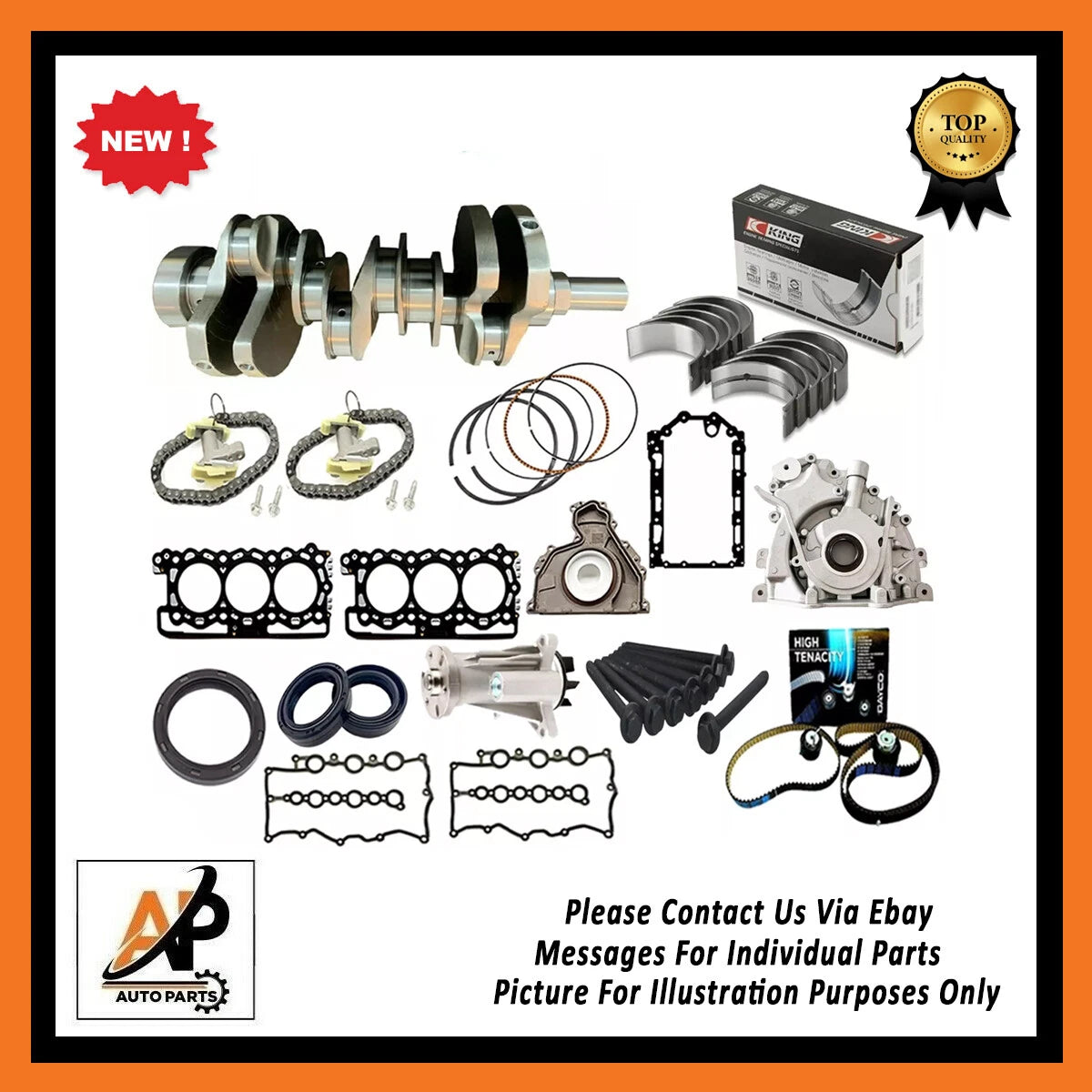 Crankshaft Kit for Range Rover 3.0 306DT Jaguar Engine Rebuild (2000–2009)