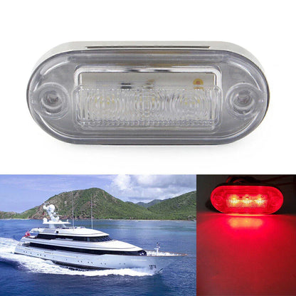 12V 3 SMD LED Red Signal Light Lamp for Truck Trailer RV Boat