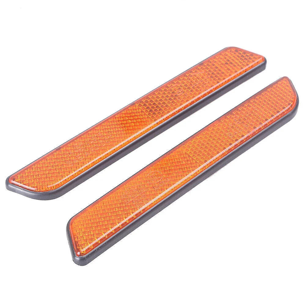 L&R Front Fork Leg Reflectors for Harley Softail Dyna Fatboy Sportster