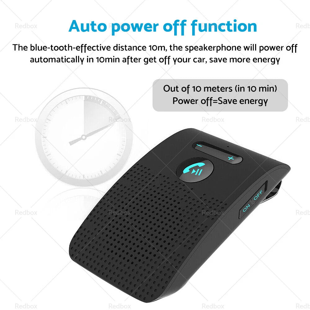 Bluetooth Handsfree Speaker Phone Clip for Black Car Sun Visor