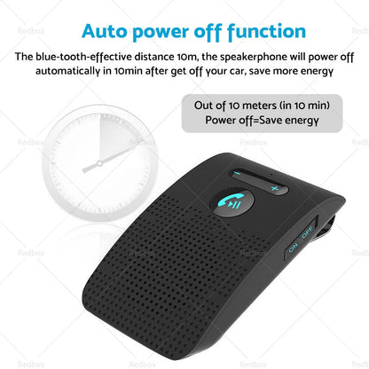 Bluetooth Handsfree Speaker Phone Clip for Black Car Sun Visor