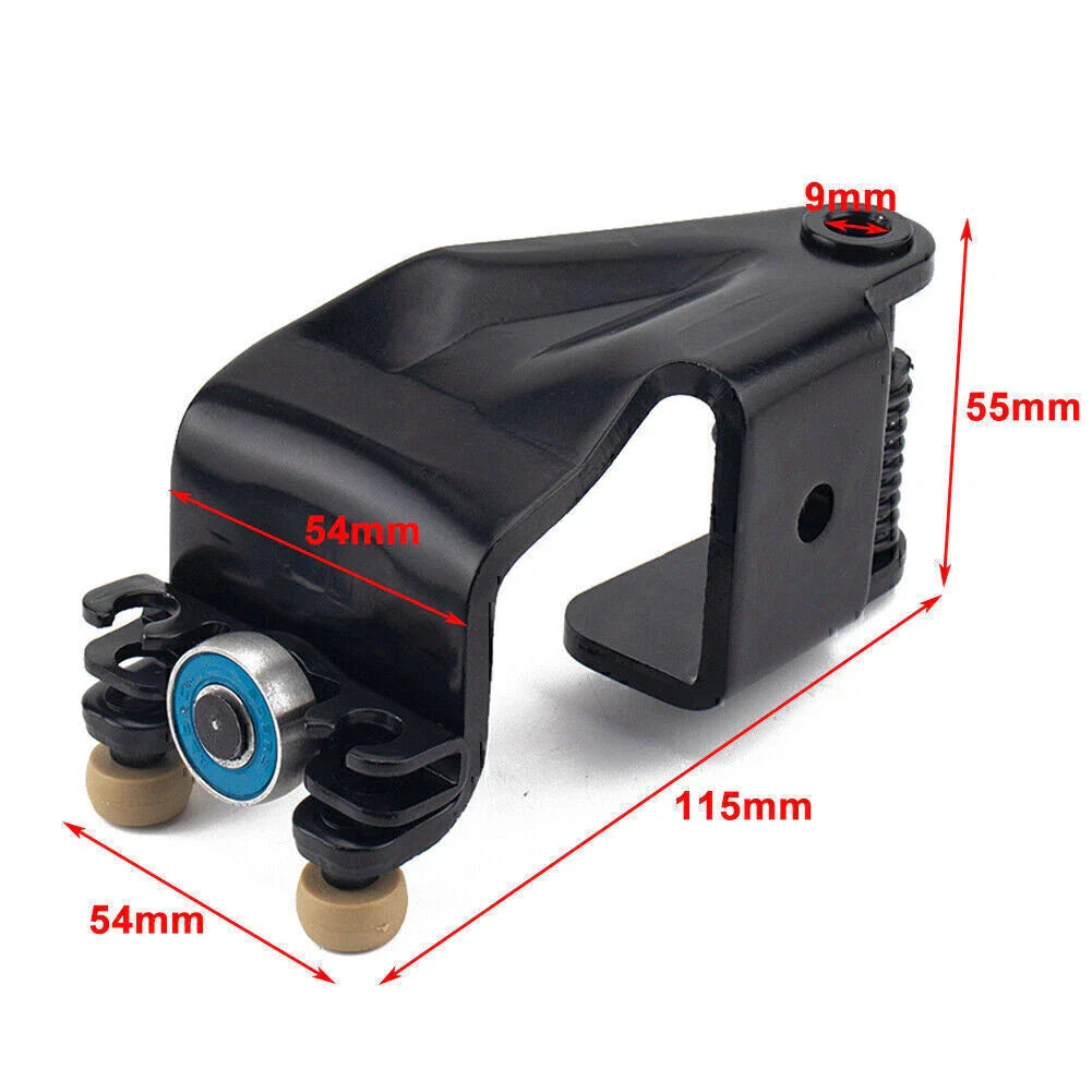 Black Iron Center Mount Sliding Door Rollers for Honda Odyssey (2005-2010)