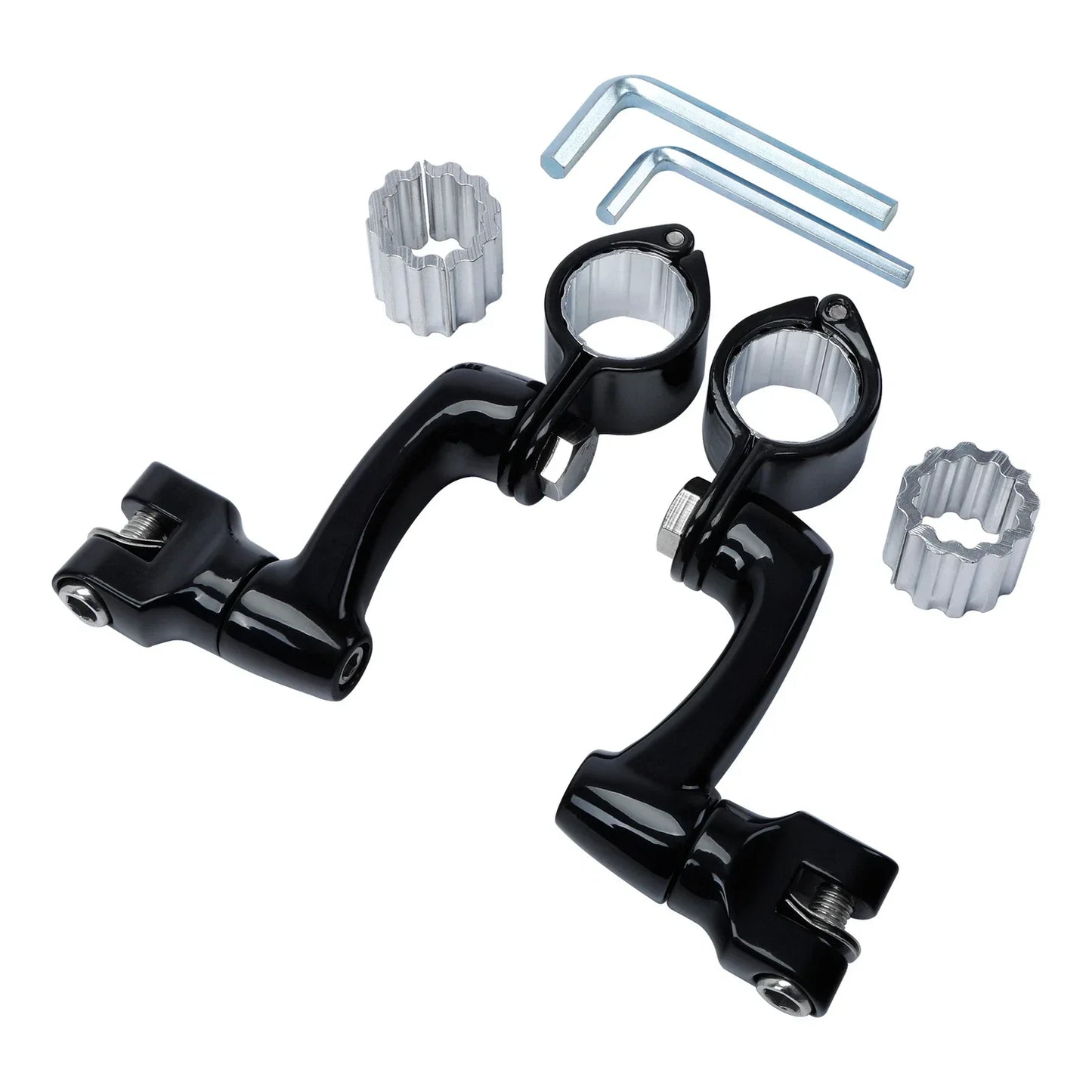 Black Highway Bar Footpegs for Harley Touring (2022-2023)