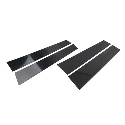 Pillar Post Set Door Window Trim Covers Gloss Black for Dodge Ram 1500 (19-24)