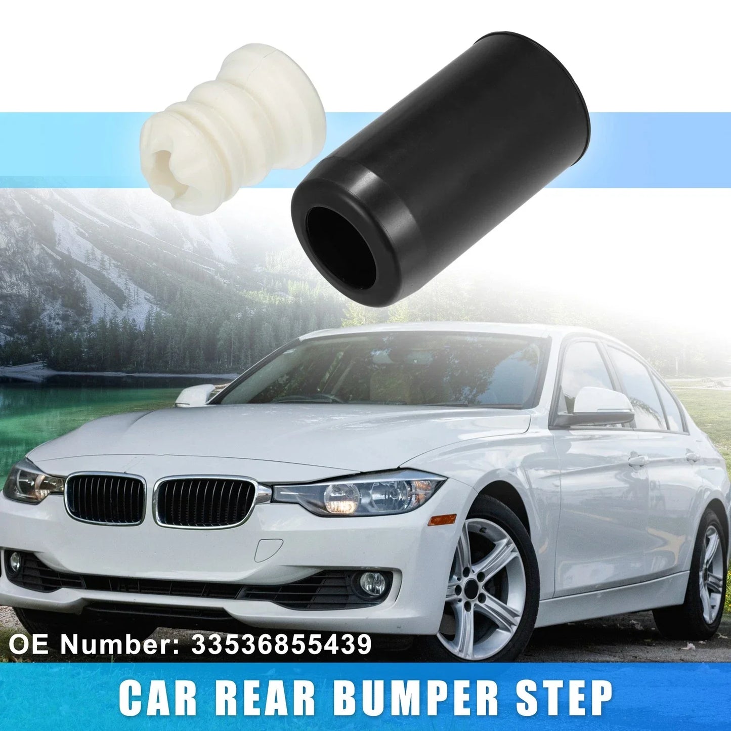 Rear Step Bumper Shock Absorber Set for BMW 230i (2017-2021)