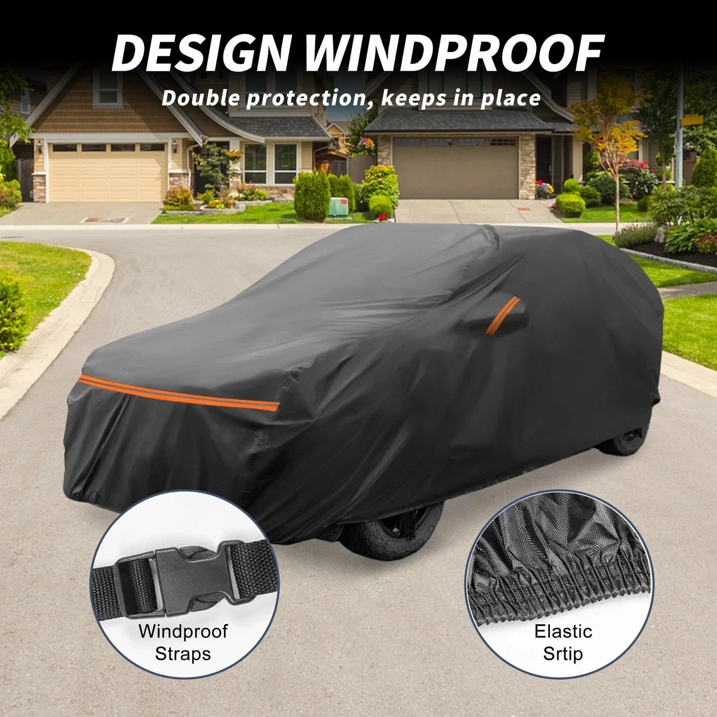Waterproof Spunlace Cotton Car Cover for Hyundai Kona (2017-2023)