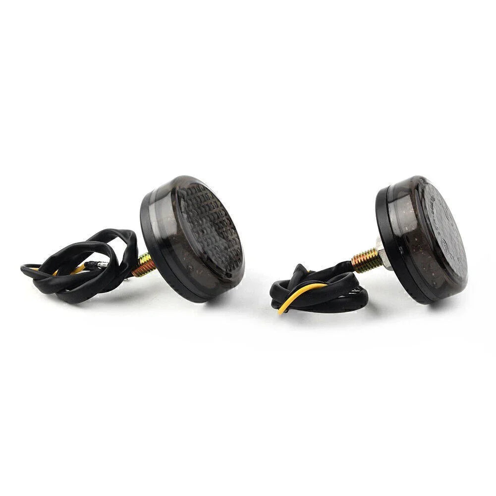 12V LED Round Smoke Turn Signal Indicator Light for Car (No Year Specified)
