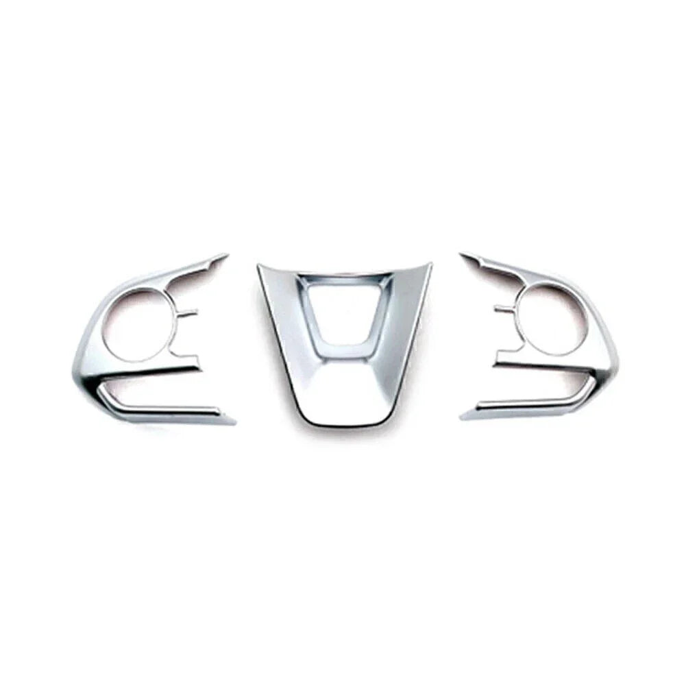 3 x Steering Wheel Trim Covers for Toyota Corolla (2019-2024) Matte Silver