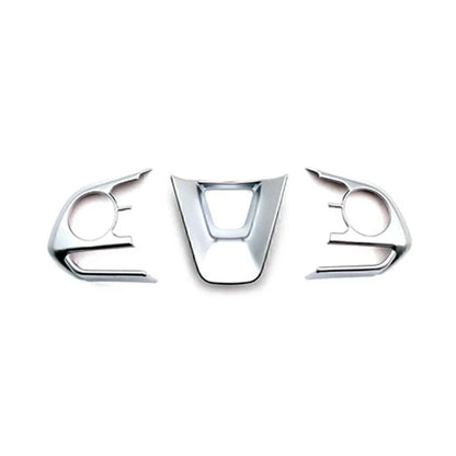 3 x Steering Wheel Trim Covers for Toyota Corolla (2019-2024) Matte Silver