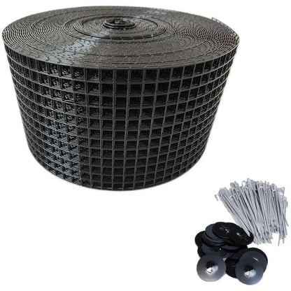 8" x 100ft Solar Panel Bird Guard & 100 x Stainless Steel Fasteners Clips