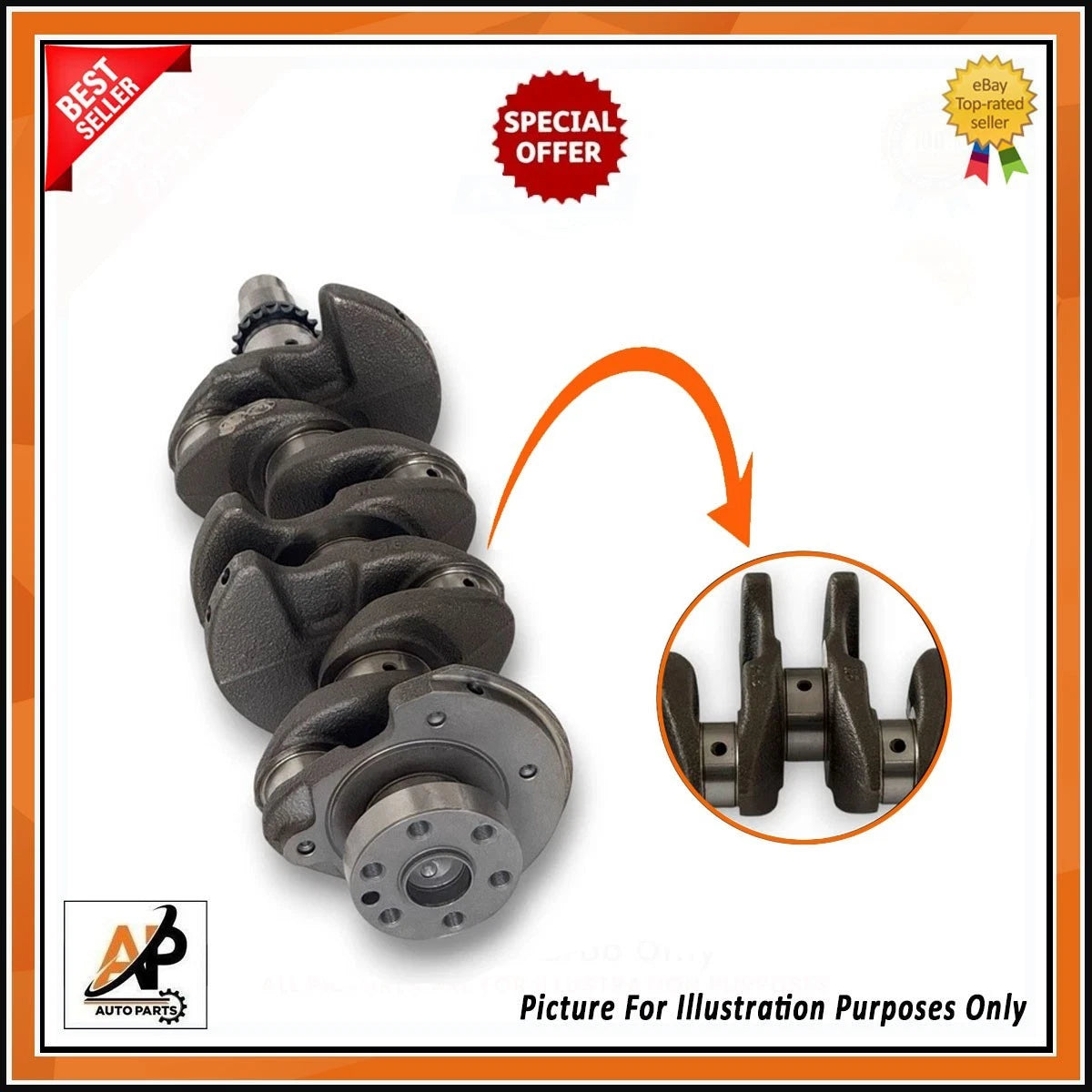 Crankshaft Replacement for Hyundai 1.6 GDI i30 ix35 i40 Ceed Soul (2000–2009)