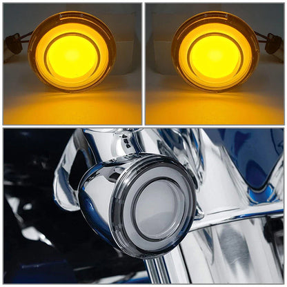 LED Turn Signal Light with Lens for Harley Road Accessories