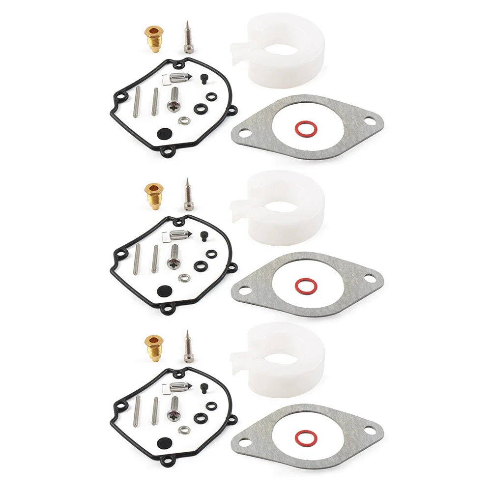 3 x Carburetor Repair Kits for Yamaha Outboard 75-90HP