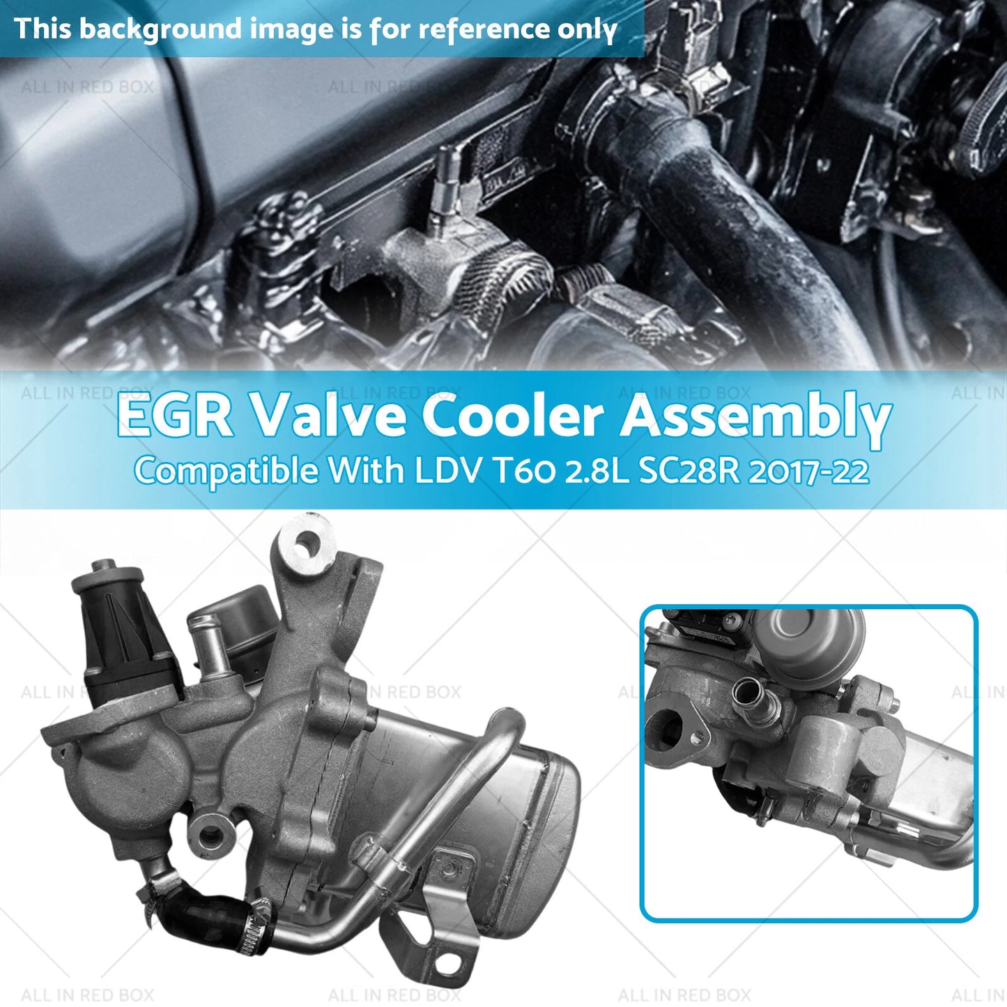 EGR Valve Cooler Assembly for LDV T60 Diesel 2.8L SC28R (2017-2022)