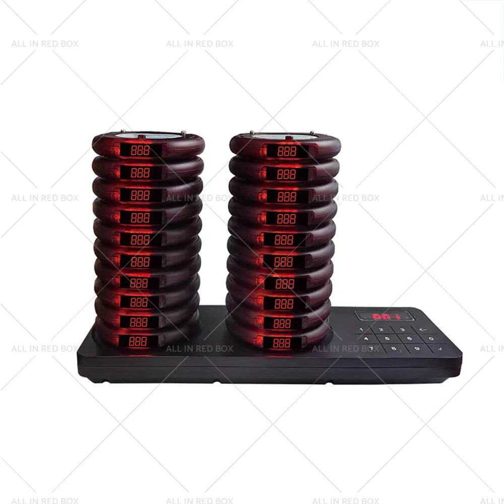 20 x Waterproof Wireless Restaurant Pager System for Food Truck
