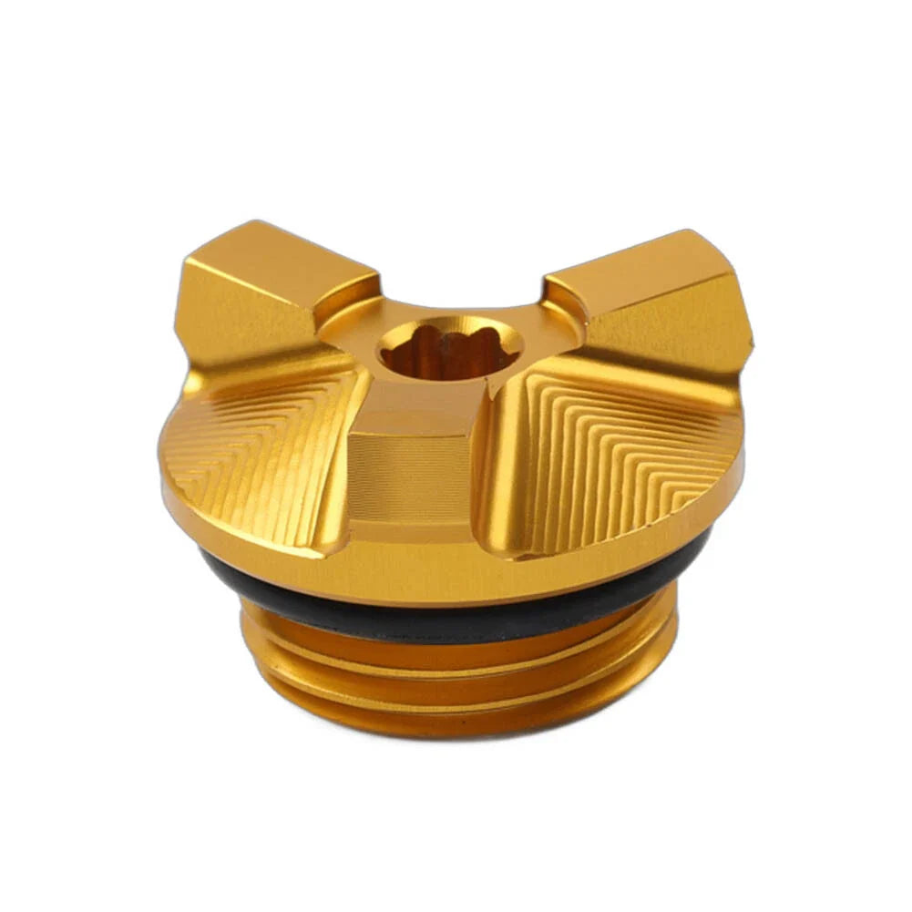 Gold Engine Oil Cap Bolt Screw Cover for Kawasaki Z400 Z650 Z800 Z900 Z1000