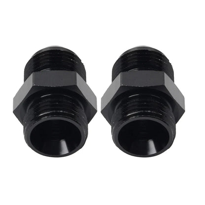 Black Aluminum AN10 Flare to 6AN ORB Male Fitting Adapter w/ O-Rings