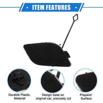 Bumper Tow Hook Eye Hole Cover for Mercedes-Benz R350 (2011-2012) Black