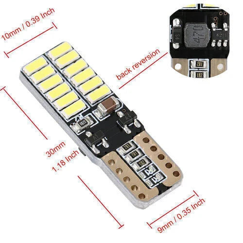 1x T10 4014 LED 24SMD Canbus Bulb for Car Side Tail Light 168 W5W 12V