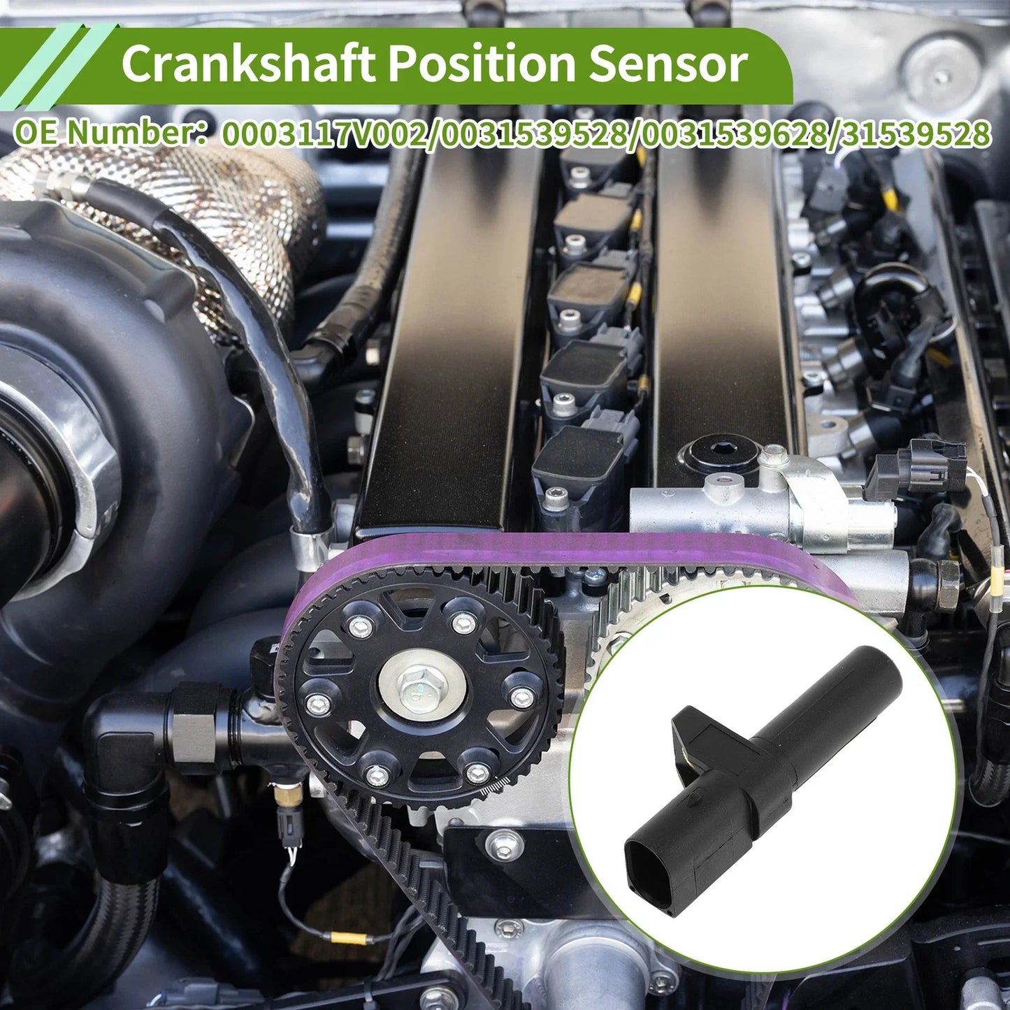 Crankshaft Position Sensor for MERCEDES-BENZ C280 (1997-2000) 1 x Pc