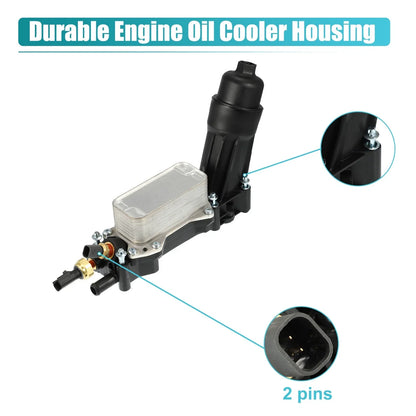 Engine Oil Cooler Housing with Gaskets for Dodge (2011-2019)