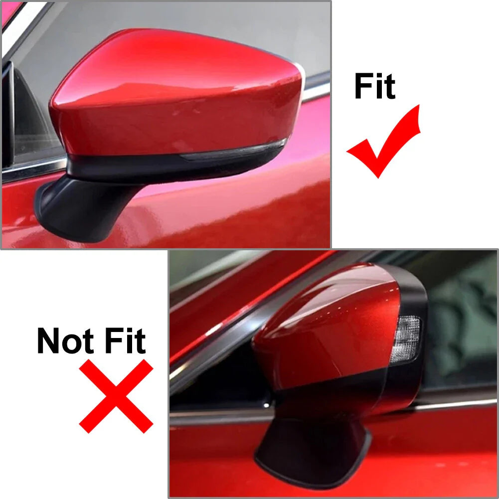Car Rearview Mirror Covers for Mazda 6 Atenza (2018-2024) ABS Plastic