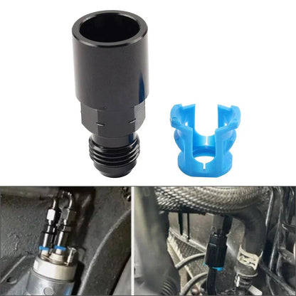 6AN Male to 5/16" Female Quick-Disconnect EFI Fuel Rail Fitting for Car