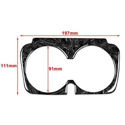 Water Cup Holder Cover Trim for Benz C GLC E Class 15-21 Wood Grain
