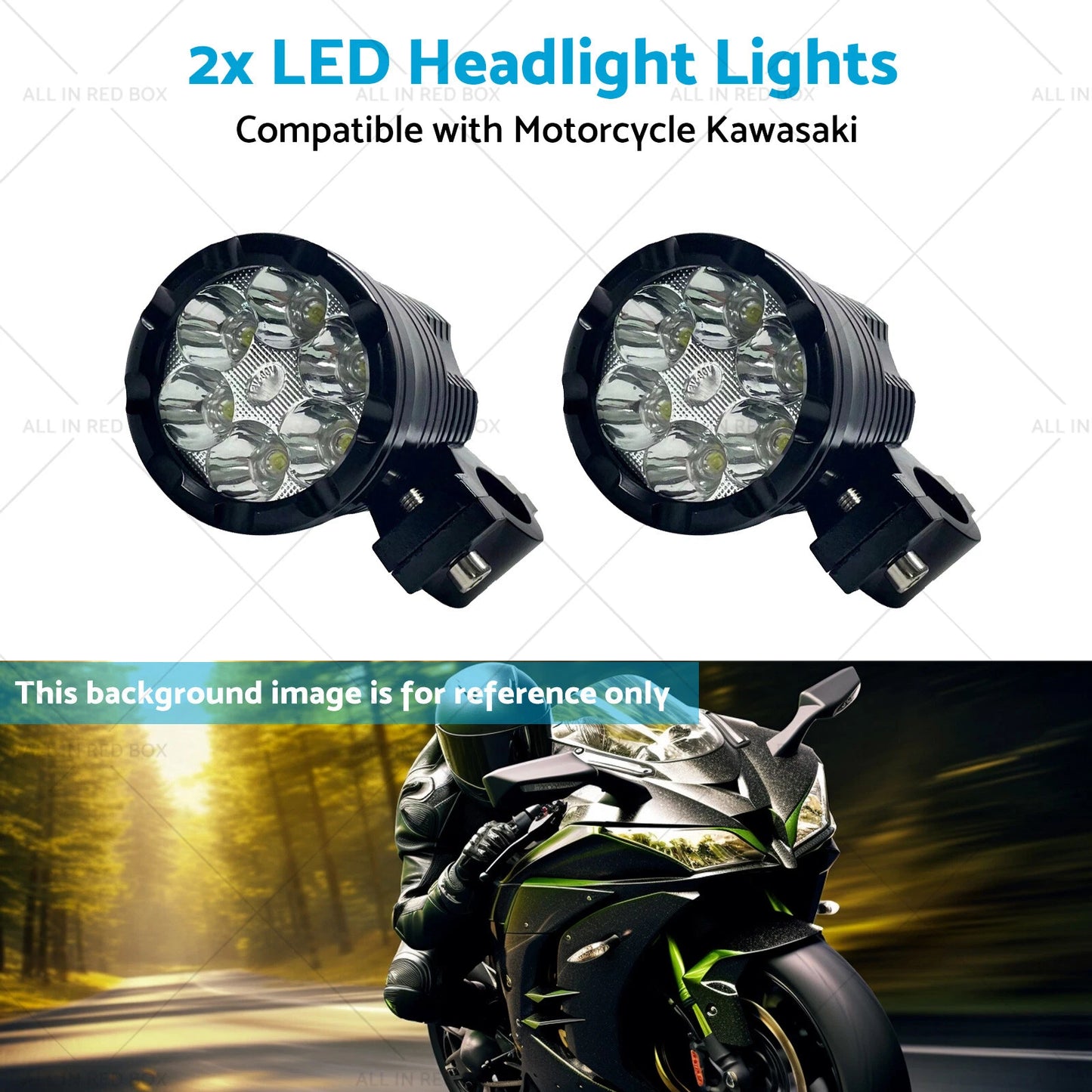 LED Headlight Lights for Motorcycle Fog Spotlight Lamp