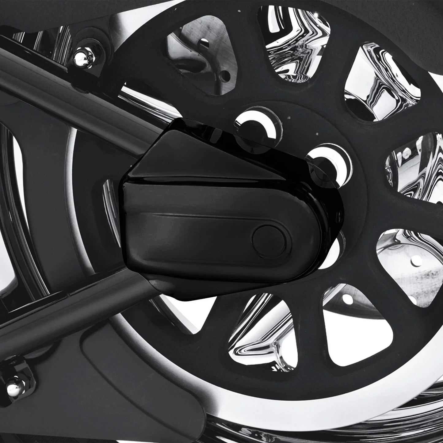 Black Rear Axle Cover for Harley Heritage Softail Classic (2008-2017)