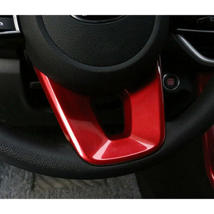 Steering Wheel Lower Cover Trim Red ABS for Kia Forte K3 (2019-2022)