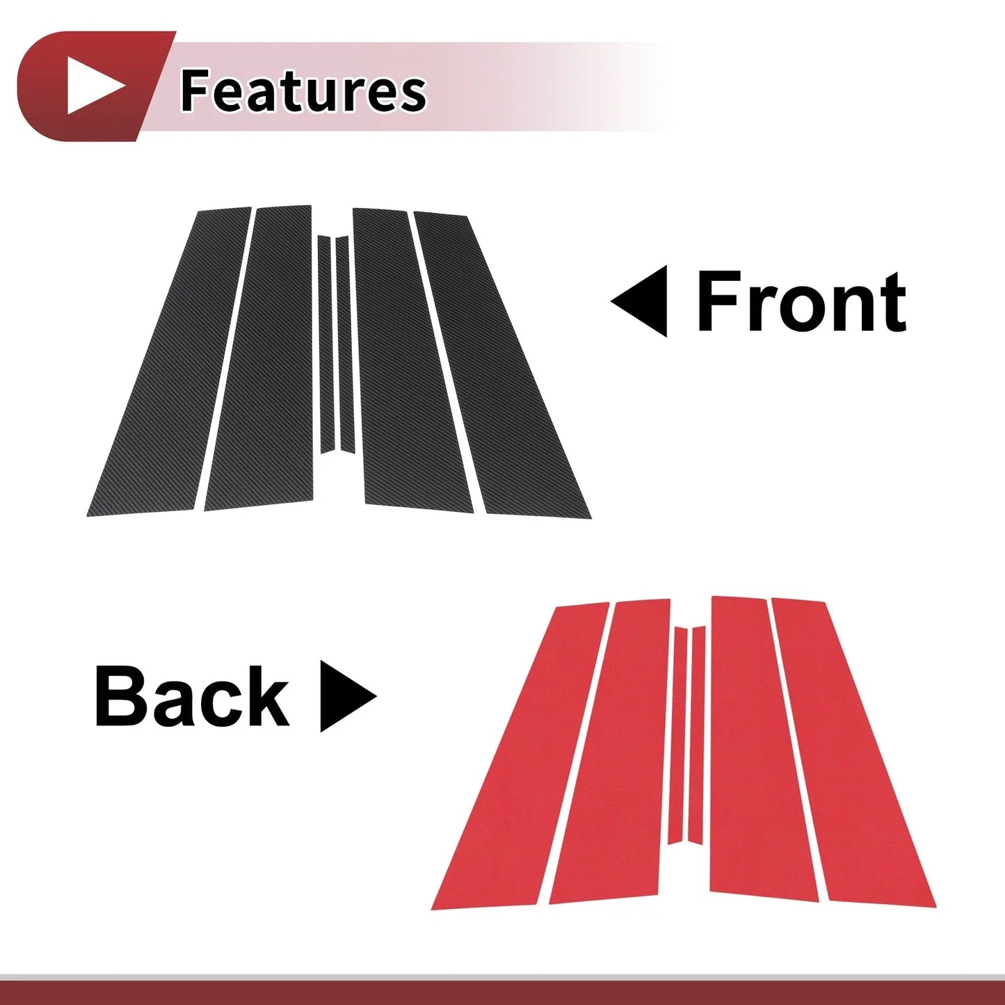 Front Rear Door Window Trim for Lexus UX (2019-2021)