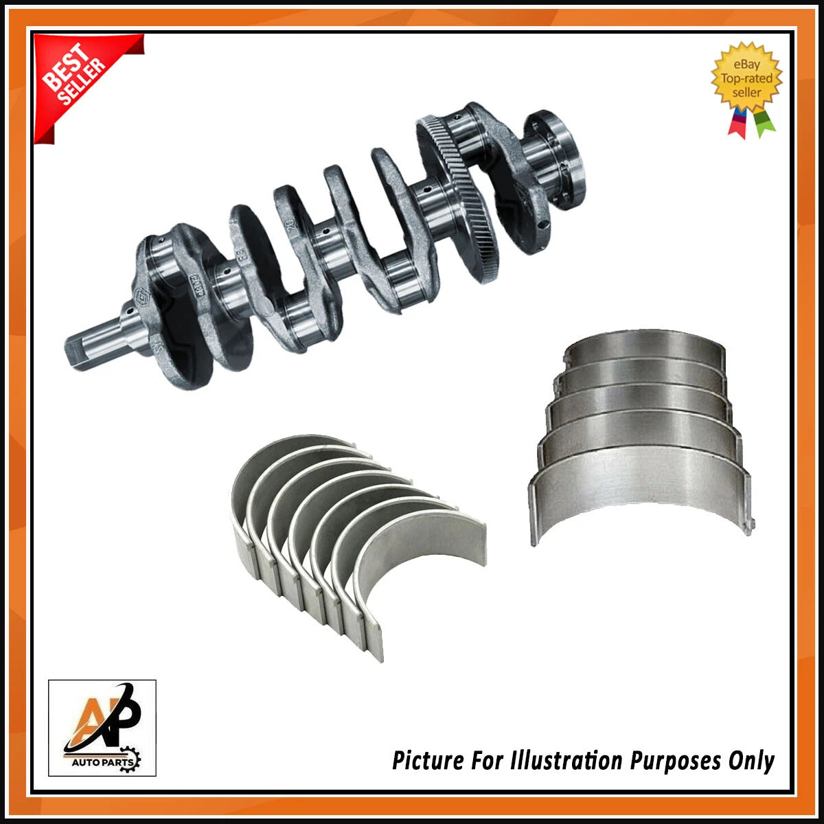 Crankshaft With Bearings Replacement for Vauxhall Movano Mk II 2.3 CDTI (2010–2019)