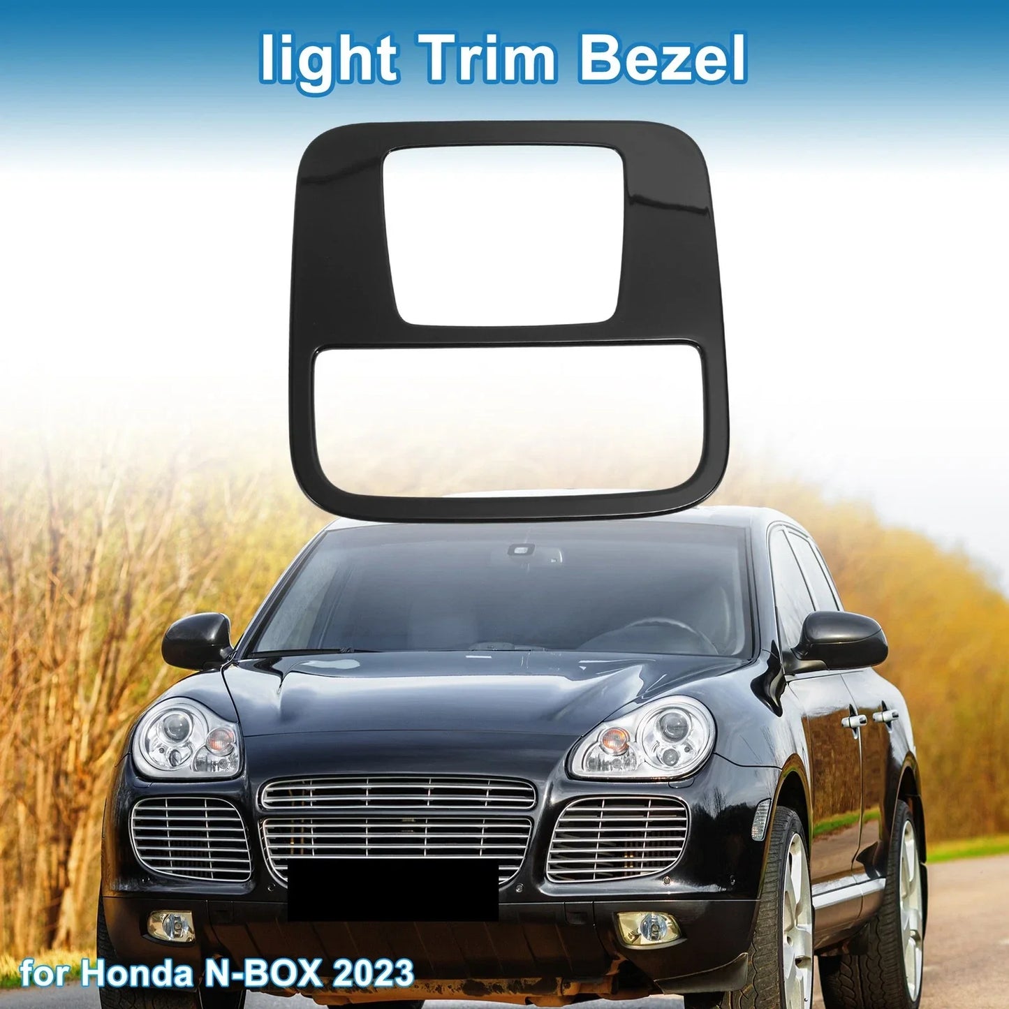 Front Row Light Trim Bezel for Honda N-BOX (2023) Black