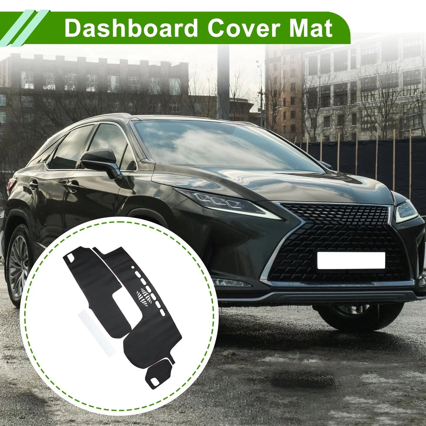 Dashboard Cover Mat for Lexus RX350 2016-2019 - Black Red