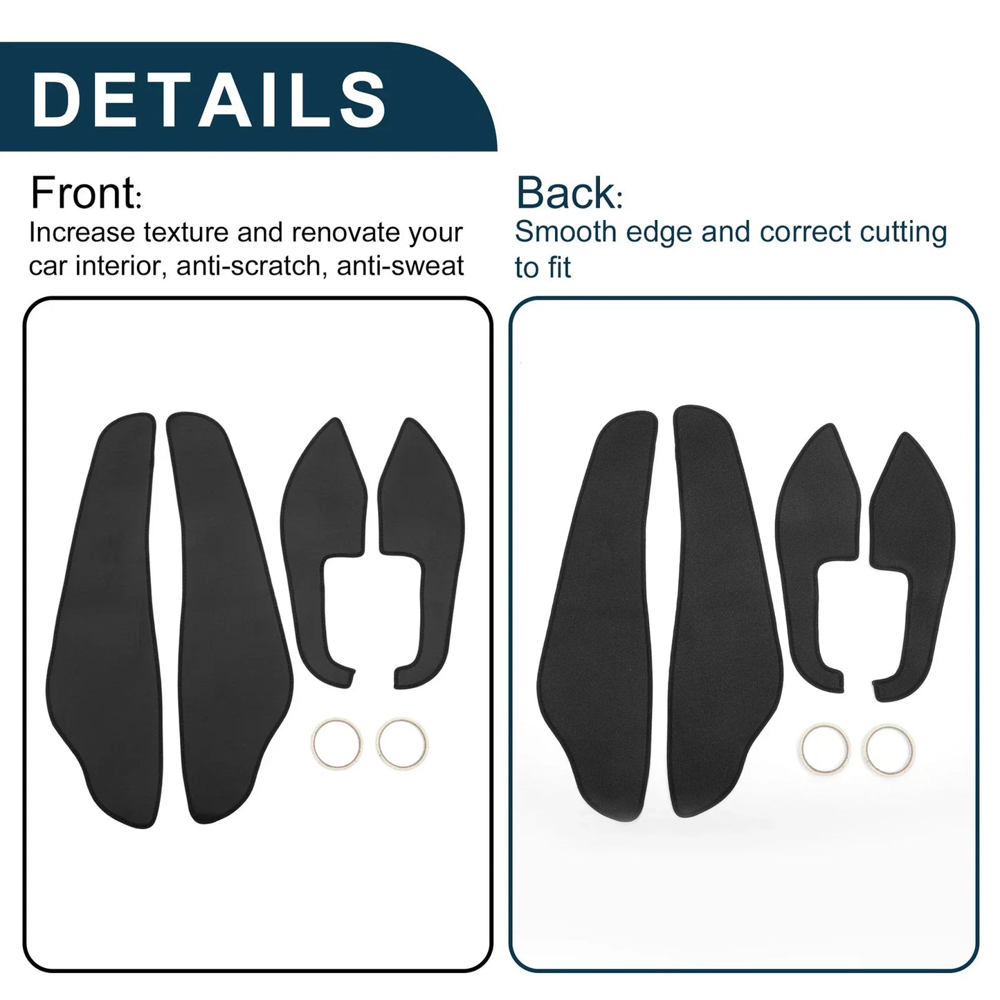 Car Door Anti Kick Pad Protector for Lexus ES ES350 ES300h (2013-2016)