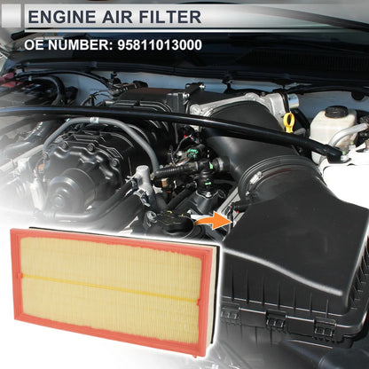 Engine Air Filter for Porsche Cayenne 3.0L 3.6L 4.8L (2011-2018)
