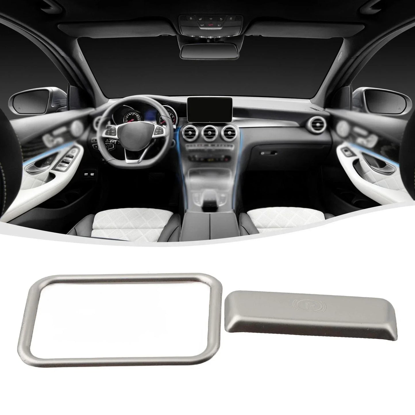 Car Parking Hand Brake Sticker Trim for Benz ML350 GL450 (2007–2011)