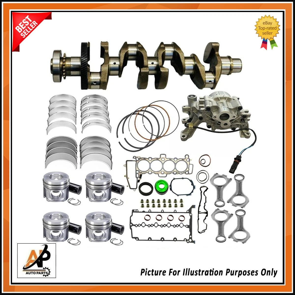 Crankshaft Gear Rebuild Kit for Land Rover Jaguar 2.0 204DTD (2010–2019)