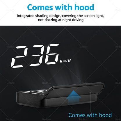 Universal HUD GPS Speedometer Digital Display for Car OBD2 II